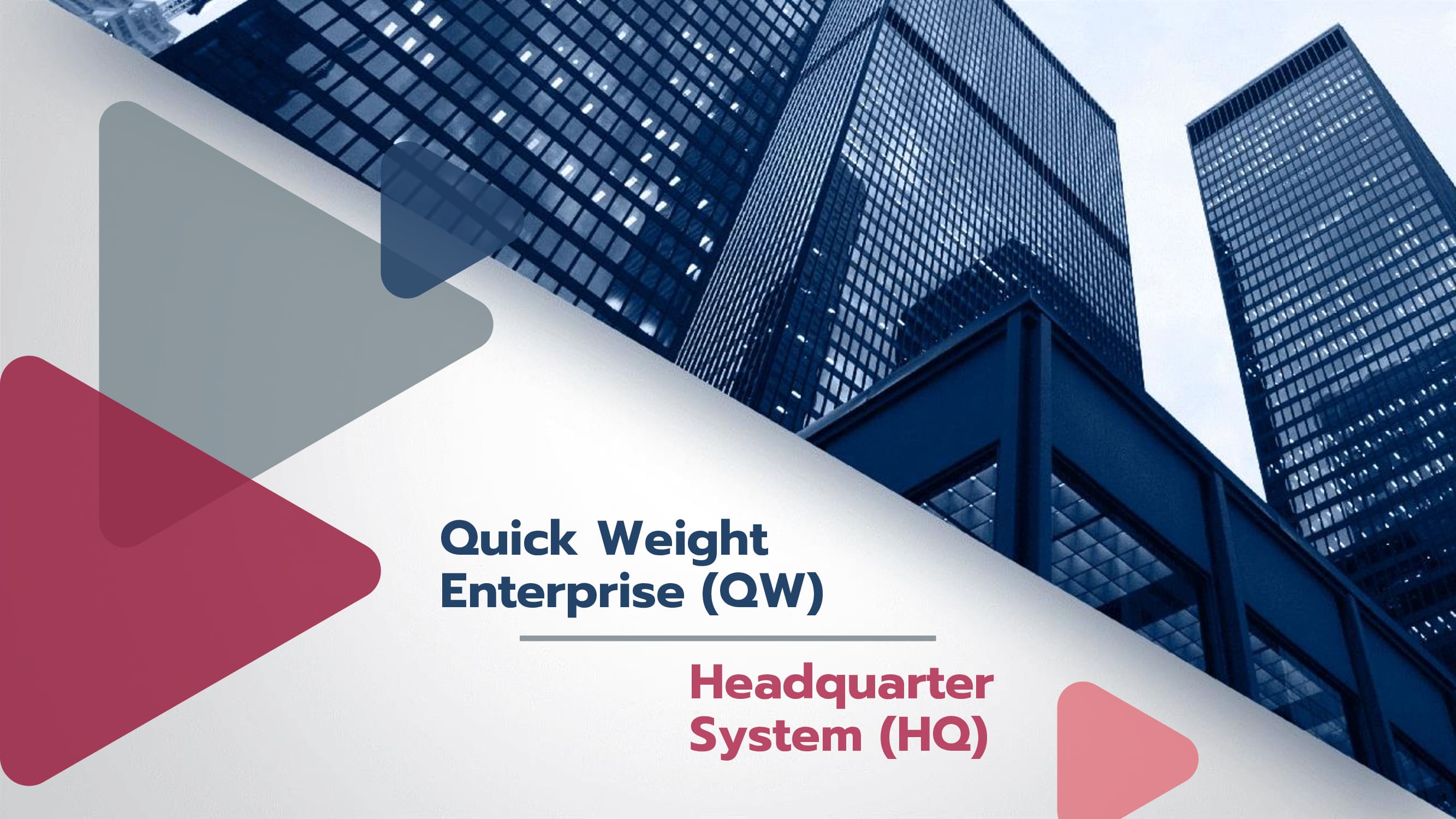 Quick Weight Enterprise(QW) & Headquarter System(HQ)